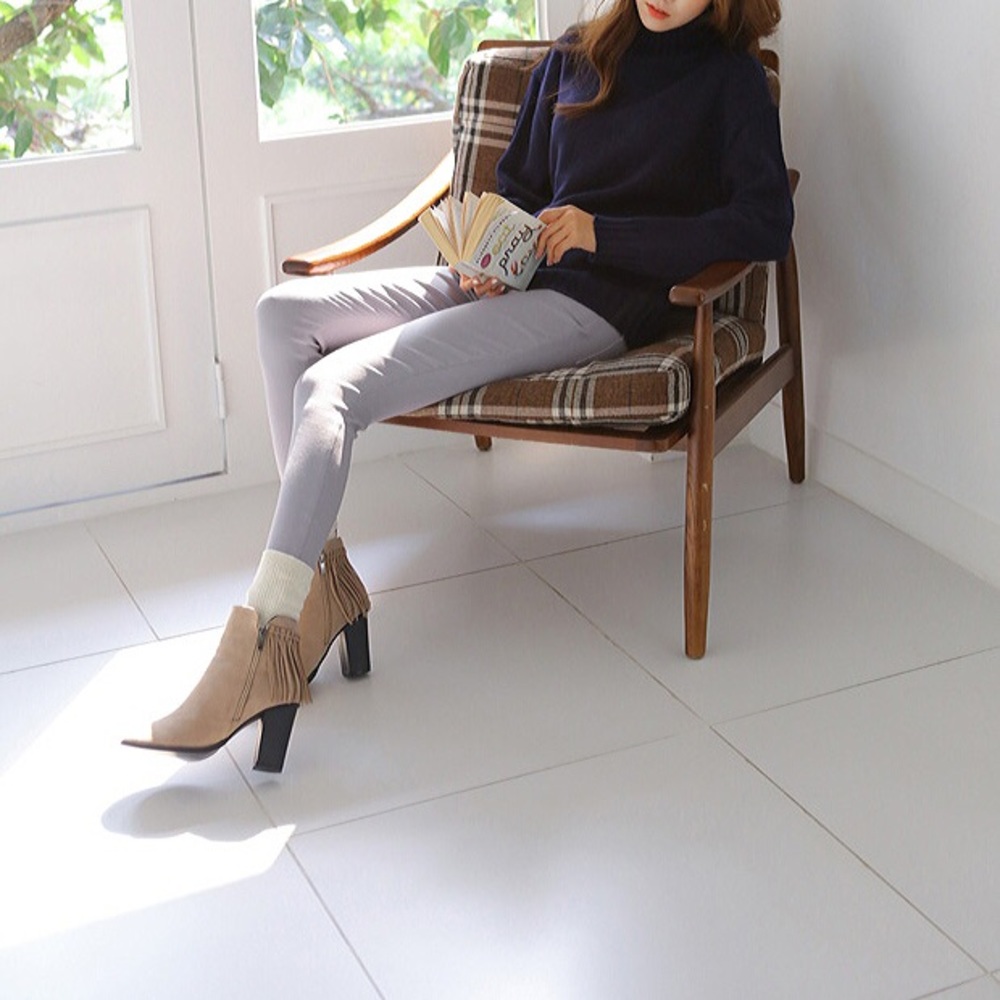 Special Price❤️High collar Navy Turtleneck Sweater - Picture 4 of 8